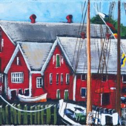 "Fisheries Museum of the Atlantic" 6X12 acrylic, $225 available, contact the artist 