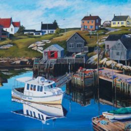 "Living by the Sea" 30X40 acrylic, available 