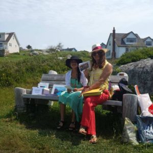 My mom and my daughter is always very supportive :) Paint Peggy's Cove