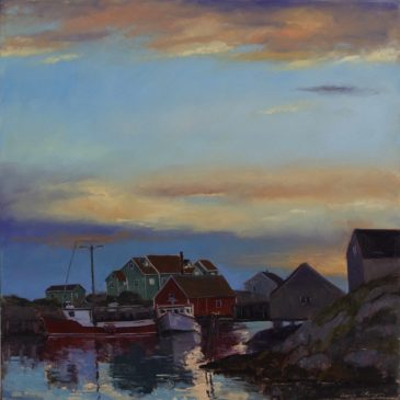 Peggy’s cove oil paintings at Made in the Maritimes