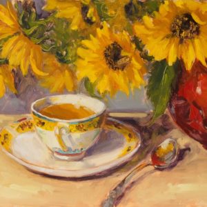 "Cup of sunshine" 12X16 oil on panel