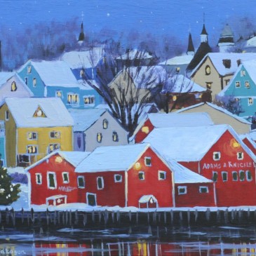 Lunenburg paintings and Christmas cards