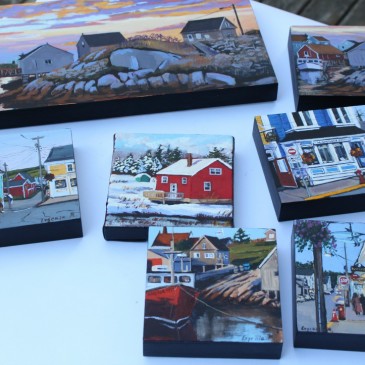 New paintings and miniatures of Nova Scotia in my etsy store