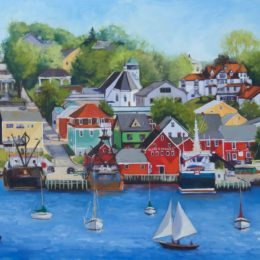 "Town of Lunenburg" 24X36 oil on panel, SOLD