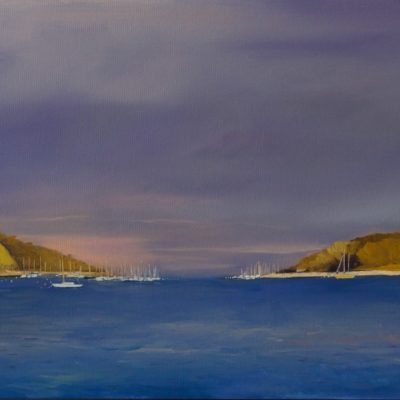 "Before Sunset. Northwest arm. Halifax" 15X30 oil on canvas , SOLD