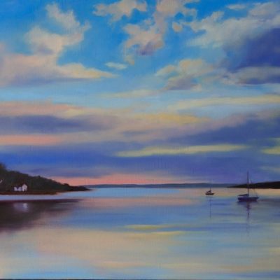 "Summer sky. Peggy's Cove Rd" oil on canvas, SOLD